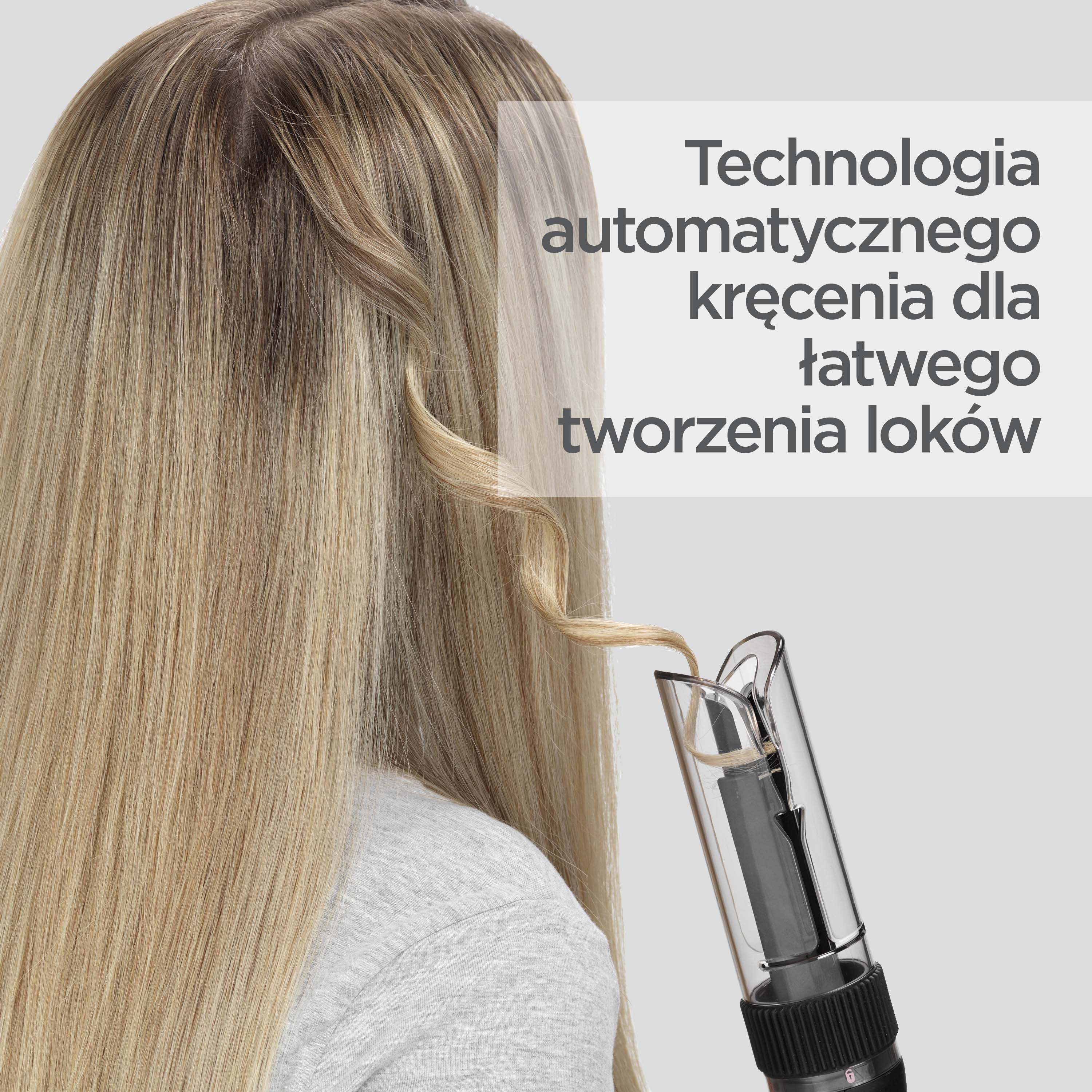 Technologia automatycznego kręcenia dla łatwego tworzenia lok&oacute;w